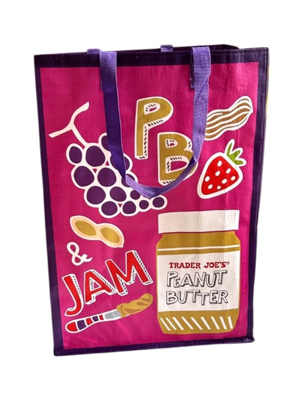 Trader Joe's Mac & Cheese PB & J Reusable Tote